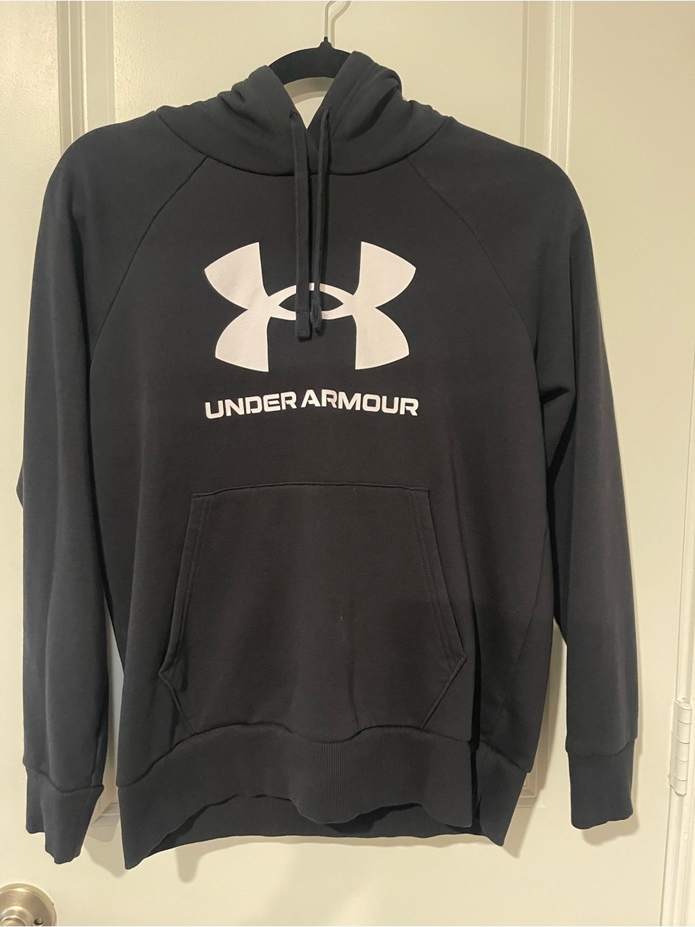 Under Armour Black Hoodie with White Logo
